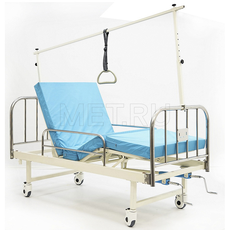 MET NOX + рама Балканского Кровать медицинская механическая c инклинометрической рамой MET